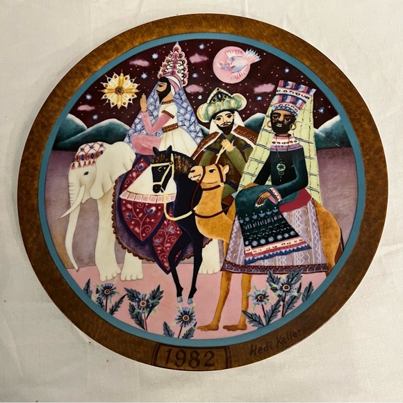 German Collectible Plate “Following the Star” 1982 Hedi  Keller - Picture 1 of 13